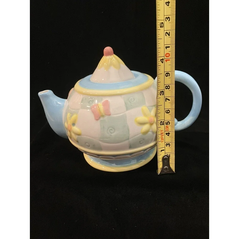 Vintage Oneida Country Bouquet Rainbow Garden Ceramic Teapot Discontinued
